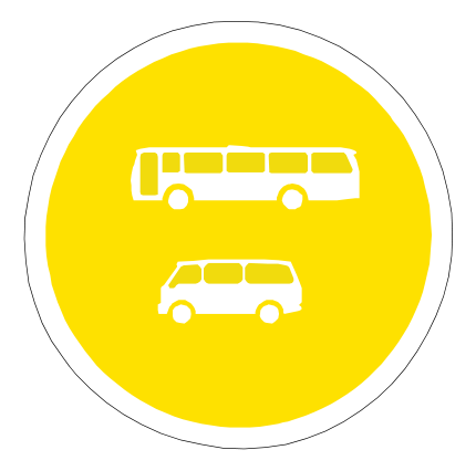 To indicate that the road or part of it is set aside for use by buses and minibuses only