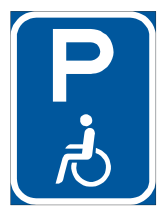 Parking here is reserved for a vehicle carrying people with disabilities