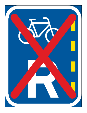 End of lane use reservation and all vehicles may now use this lane
