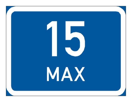 Maximum of 15 vehicles