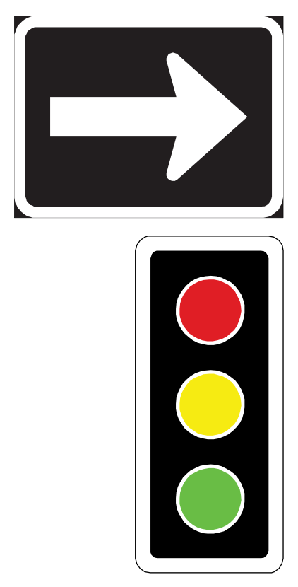 REGULATORY SIGNS: TRAFFIC SIGNALS