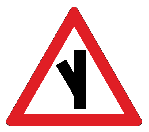Sharp junction ahead