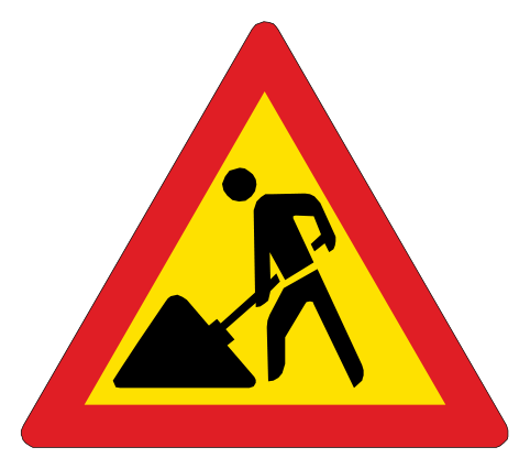 Road works ahead