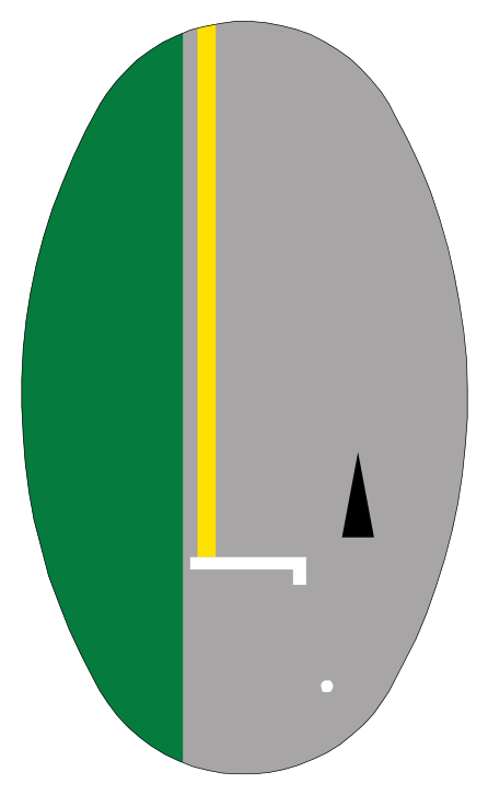 No parking solid yellow line