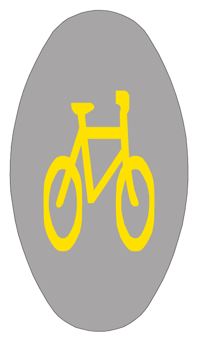 Exclusive use lane symbol